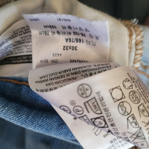 Levis 510 Skinny Fit Jeans Medium Wash Denim size 10 - Picture 7 of 7
